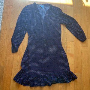 Draper James Navy Long Sleeve Dress Size Small